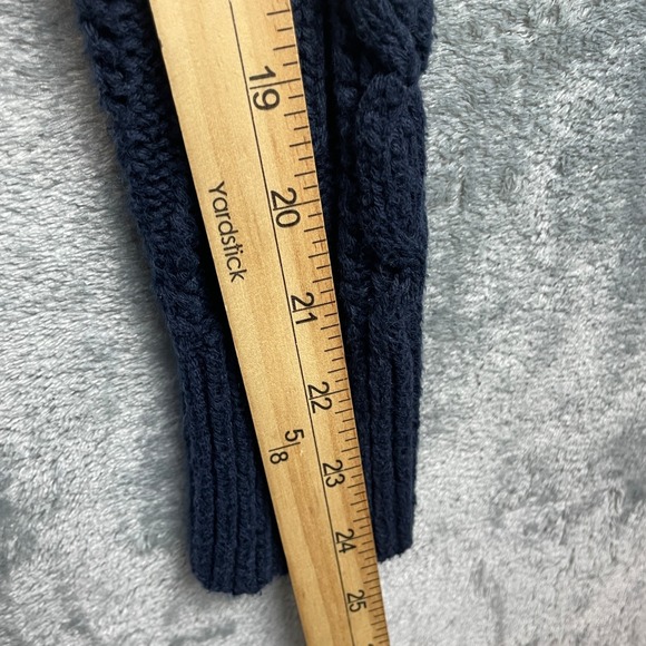Anthropologie Anchors Away Cardigan Sweater Women XS Cable Knit Nautical Coastal - Picture 10 of 10